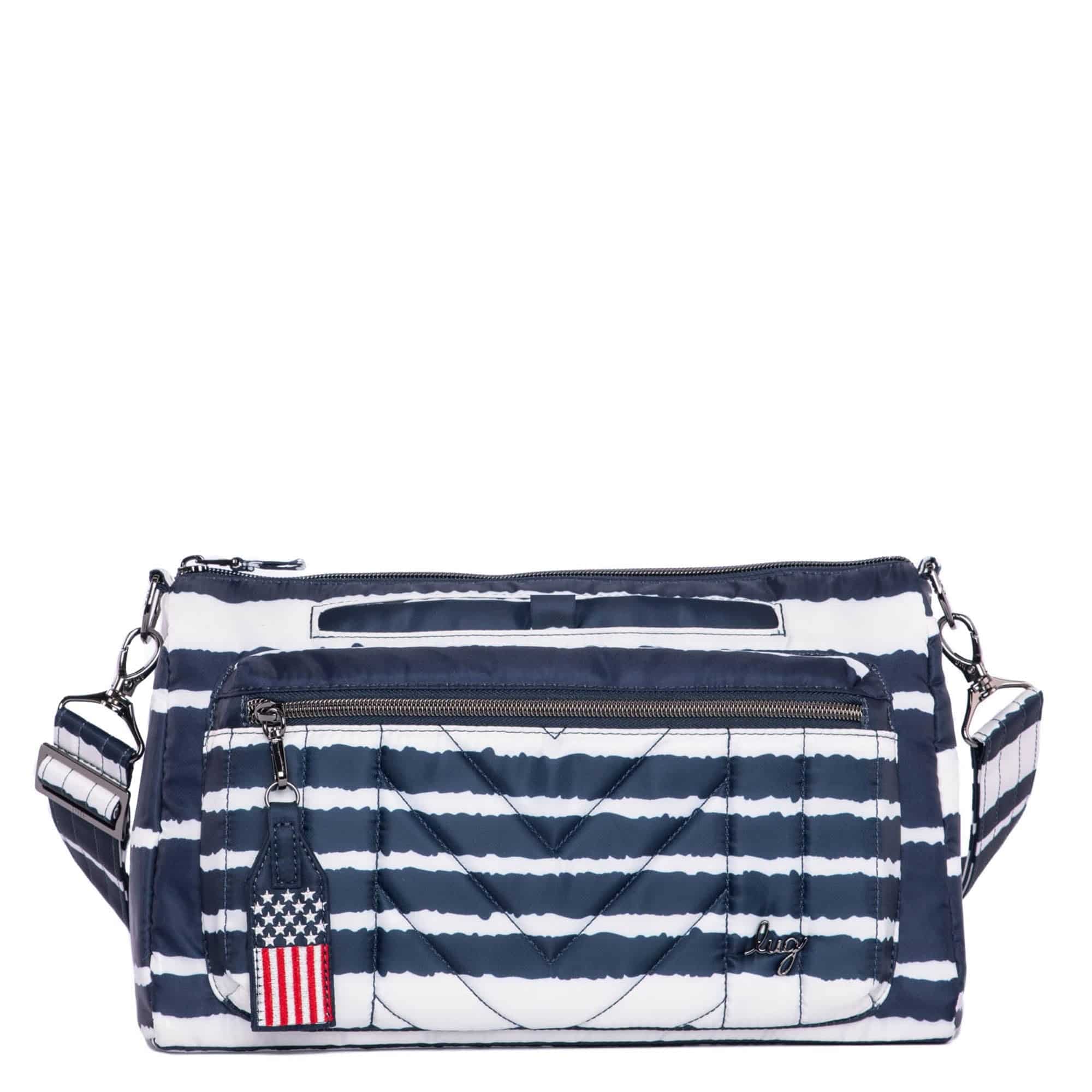Stretch LE Crossbody Bag - NAVY STRIPE - StretchLE_NavyStripe_01